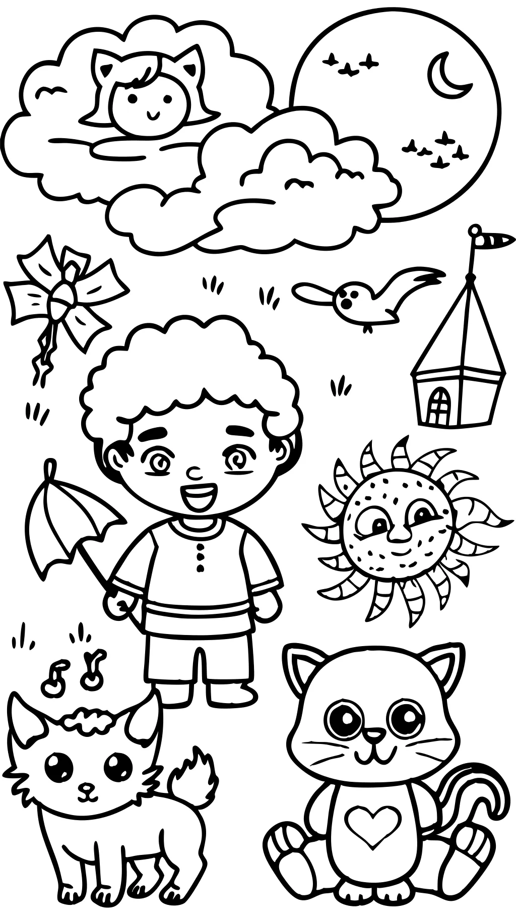 emotion coloring page